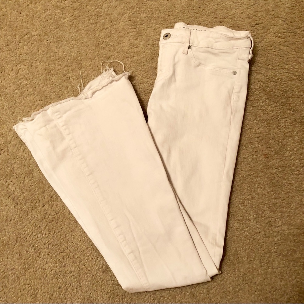 White Bell-Bottom Jeans